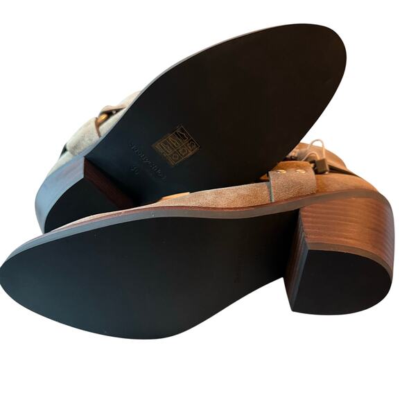 See by Chloé Ankle Boots Taupe Suede Western Luxury Block Heel Size 36 6 NIB - Picture 9 of 9